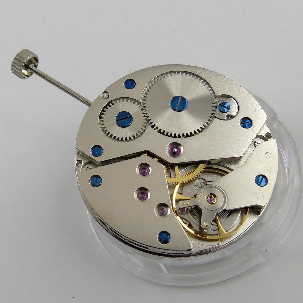 2 Hands 17 Jewels 6498 Mechanical Hand Winding Watch Movement Repair Parts