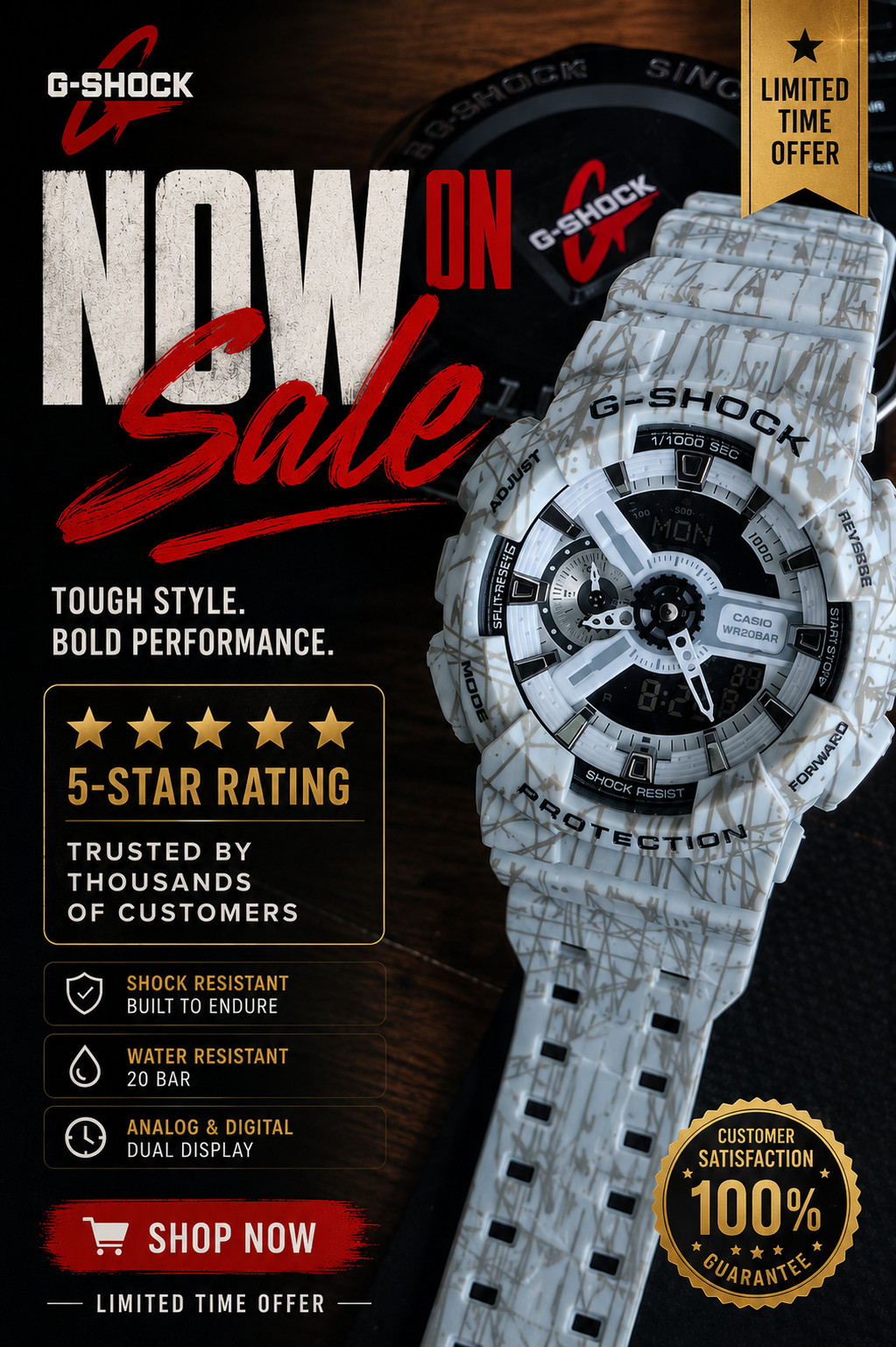 Casio G-Shock Unisex Watch 48mm NEW WITH BOX