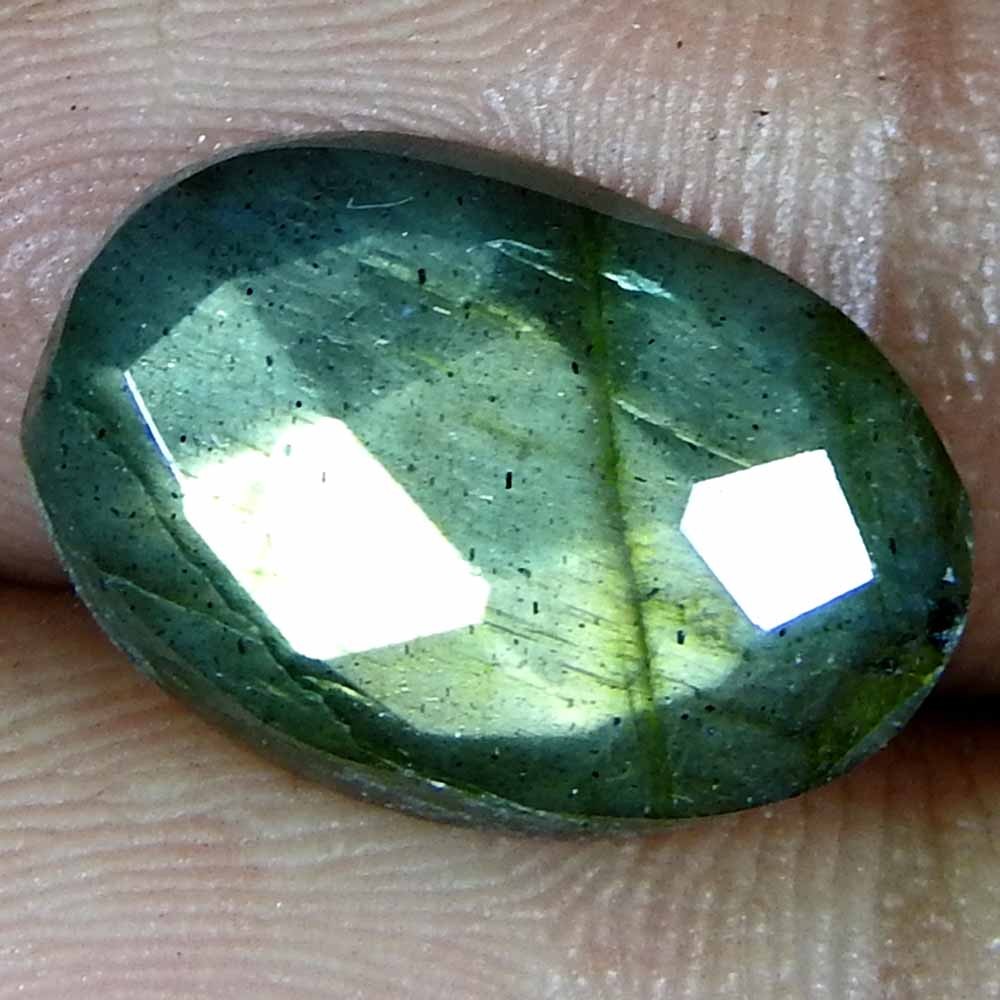 8.45Cts100%Natural Blue Cut Power Labradorite Oval Cabochon Loose Gemstone