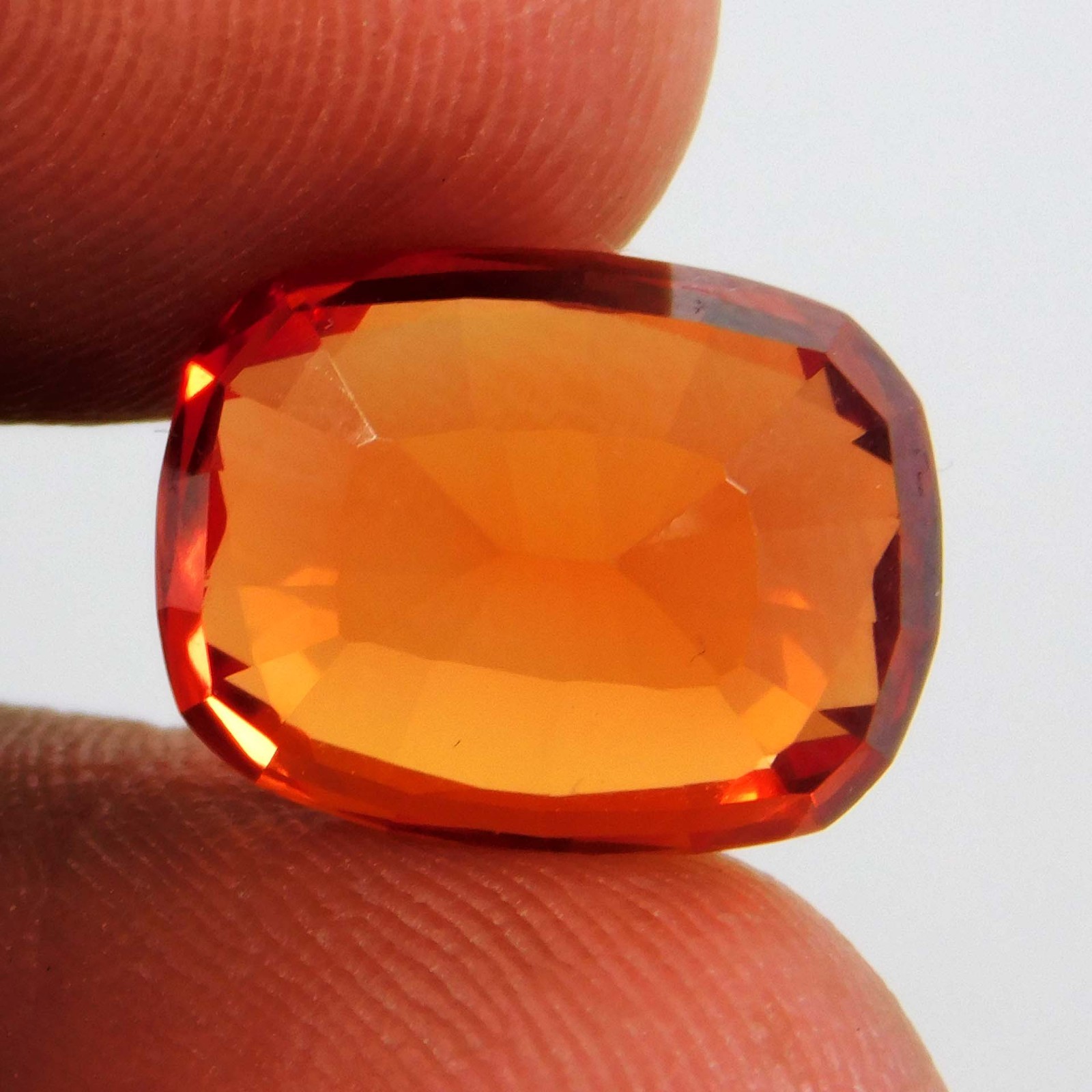 Certified 9.20 Ct Natural Orange Spinel Cushion Cut Untreated Loose Gemstone