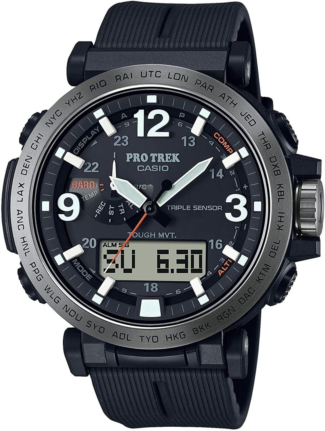 CASIO PRO TREK PRW-6611Y-1JF Solar Radio Men’s Watch Black Outdoor New in Box