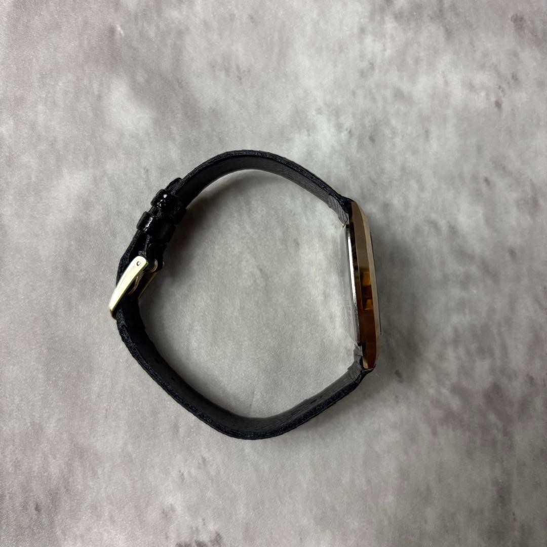 SEIKO DOLCE TJ-TI809H Rectangular Black Dial Watch From Japan