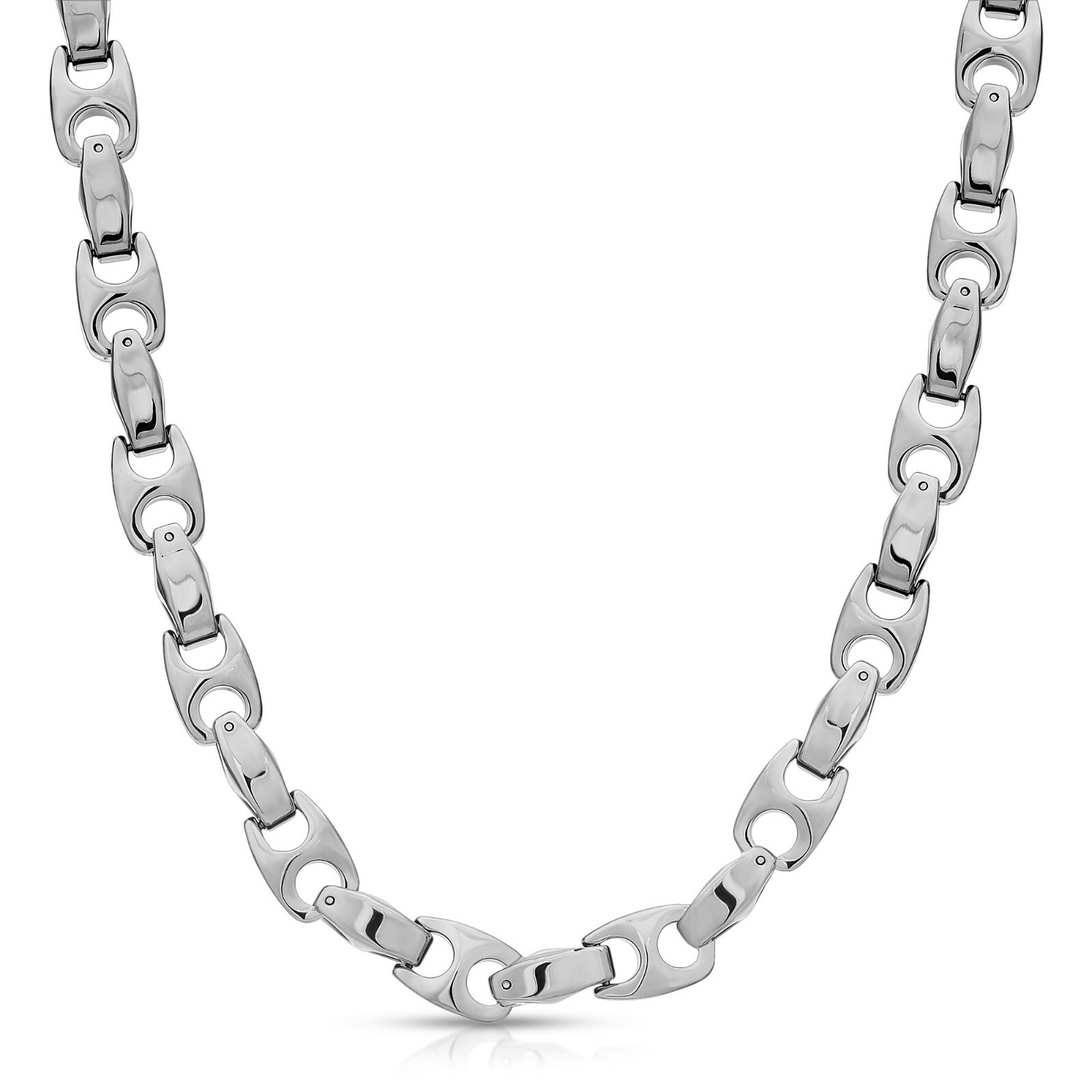 Heavy Biker 9.5 mm Tungsten Carbide Men’s Chain Necklace (TUC02) FREE SHIPPING!