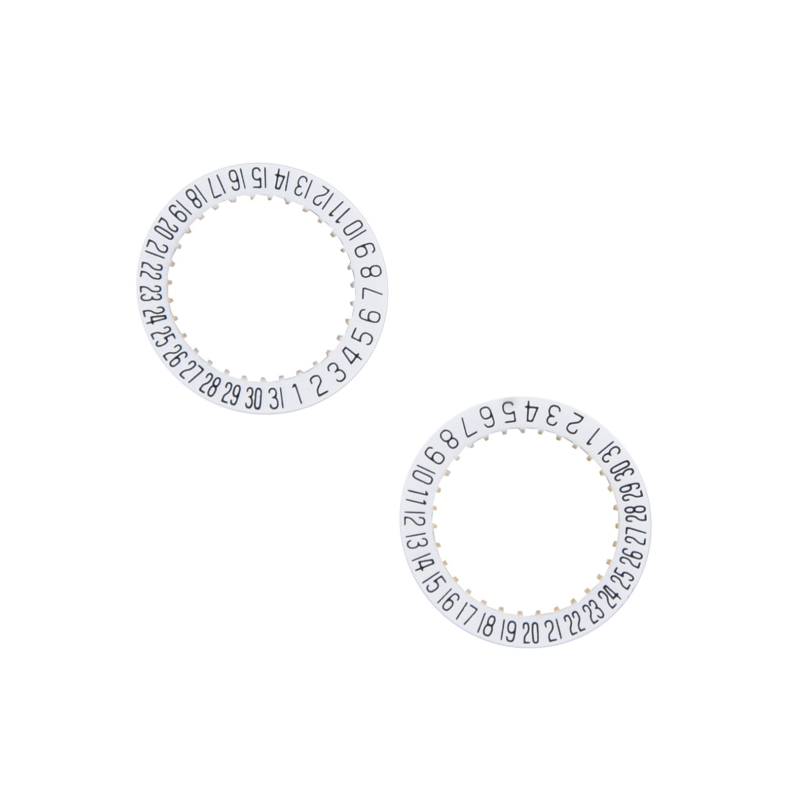 2X Date Indicator Calendar Wheel Disc Plate AT 6 For ETA 2804-2 2824-2 2892A2