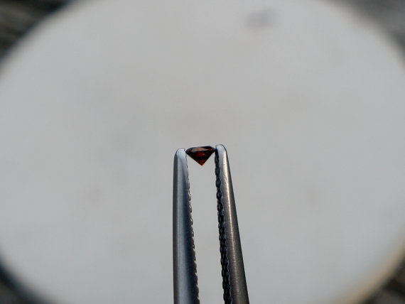 Cognac Red Natural Diamond Loose Faceted Round 2.5mm
