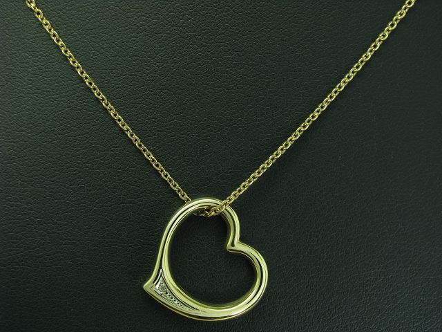 8kt 333 Yellow Gold Necklace & Pendant with Diamond Trim / 4.8g / 54.0 cm