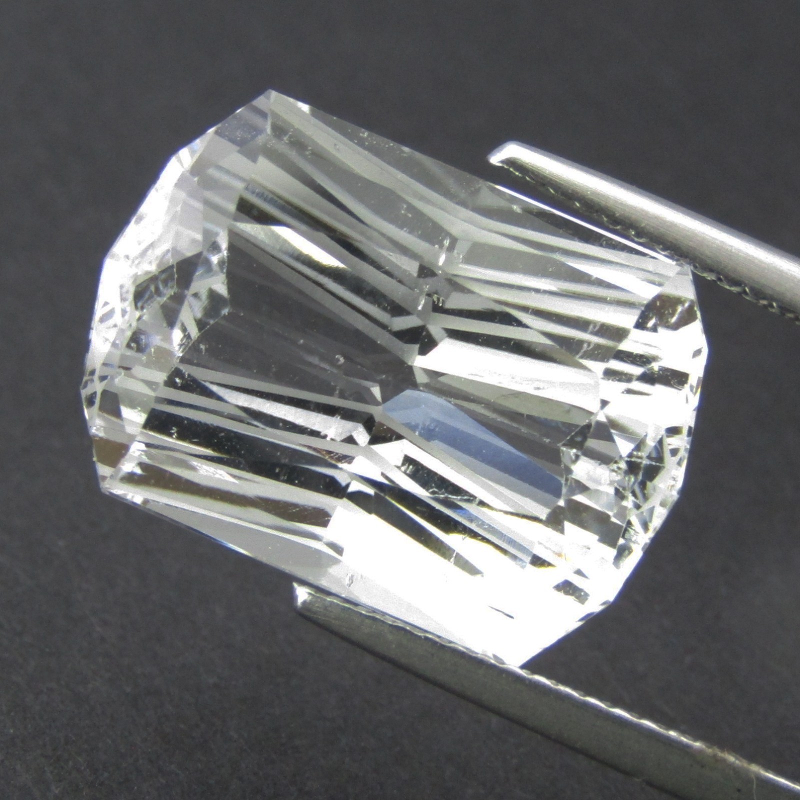 23.14Cts Sparkling Unheated White Topaz Fancy Shape Loose Gemstone