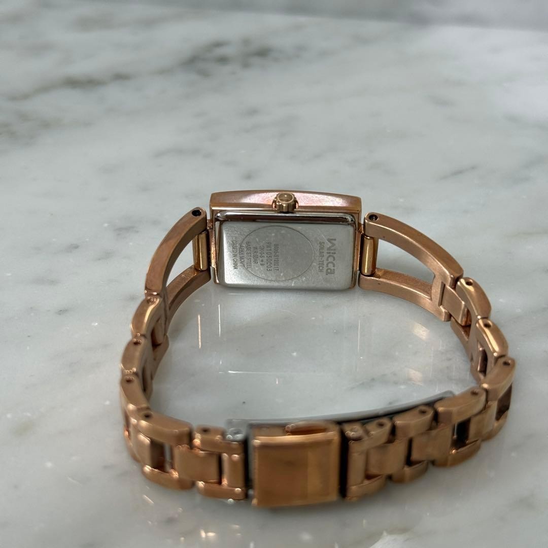 CITIZEN Wicca Solar-Powered Watch, Pink Gold