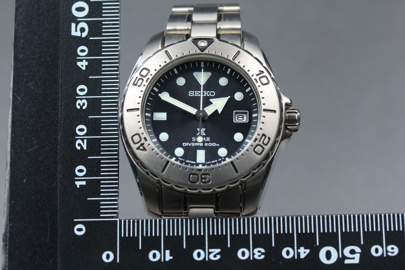 [N MINT w/ BOX] SEIKO Prospex Diver’s V147-0AW0 Titanium 39mm Solar Men’s Watch