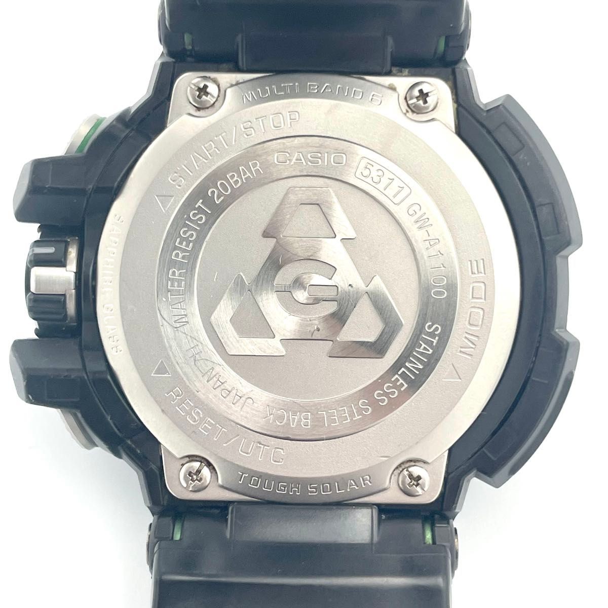 CASIO G SHOCK Watch Sky Cockpit Gravity Master Green GW A1100 1A3JF Working