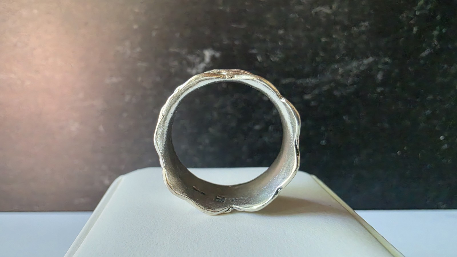 PZ Paz Creations Israel 925 Sterling Silver Spinner Ring, Size US 9.75 Vintage