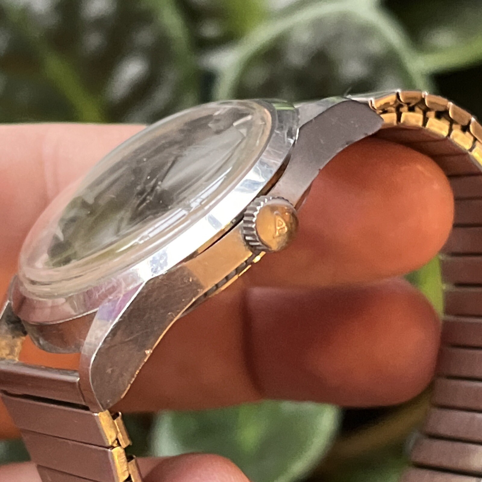 Rare Mirror Aureole 25 Jewel Automatic Incabloc All Stainless Men’s watch