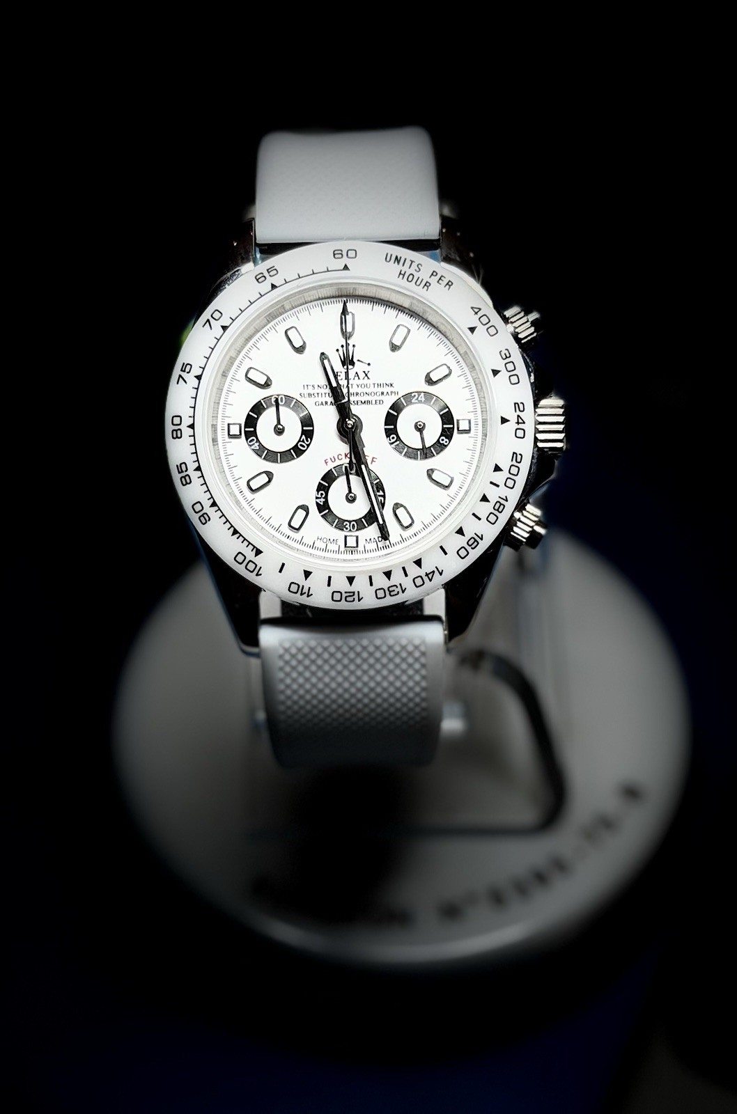 Seiko Seikotona 40mm Panda Parity Broken Crown Chronograph