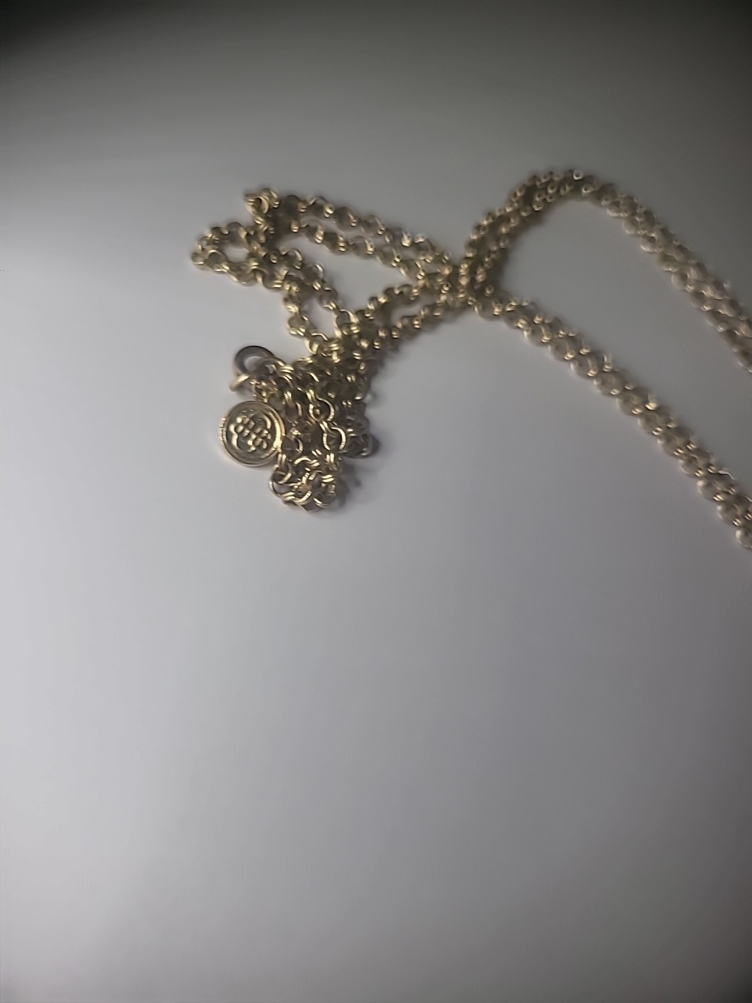 Vintage Baskin Brothers Gold Tone Chain Double Strand Neacklace Jewelry Costume