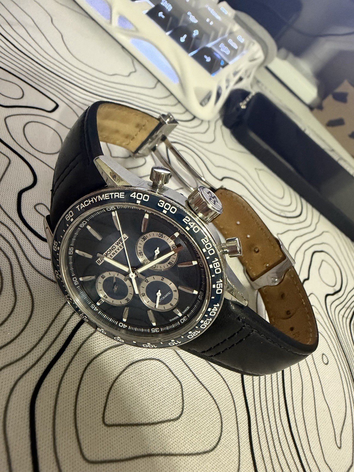 Raymond weil Men’s Freelancer Chronograph Watch 43.5mm Automatic 7741-ST3-50021