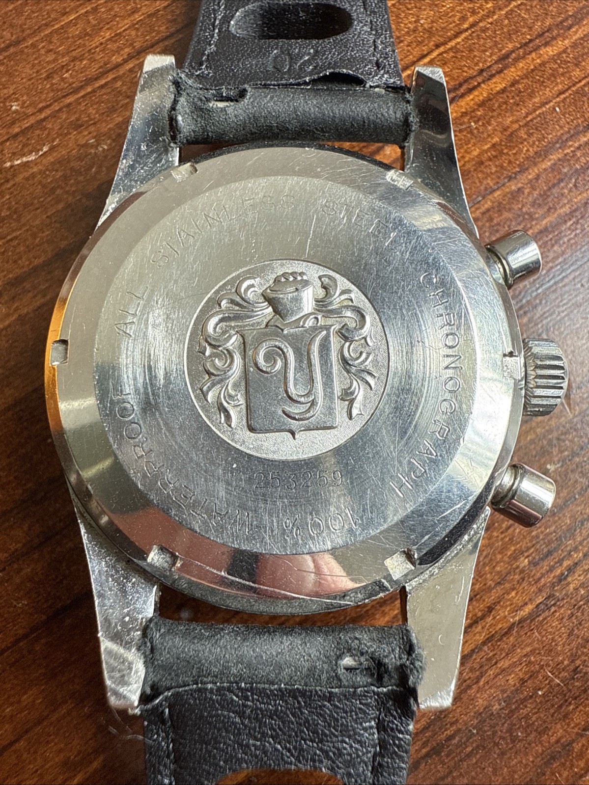 Yema Speedgraf Ref 9312 Valjoux 7730 Working Missing Bezel “Vendome” Panda Dial
