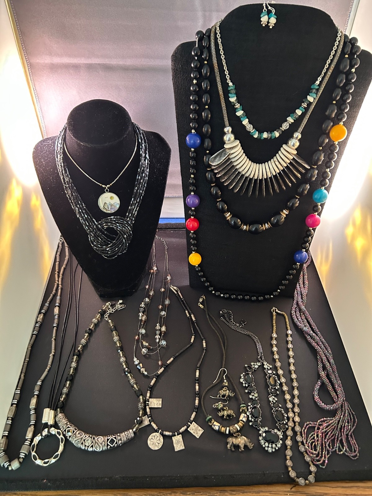 Vintage To Modern Costume Jewelry Lot 100% Wearable Or Resell Necklaces + J26