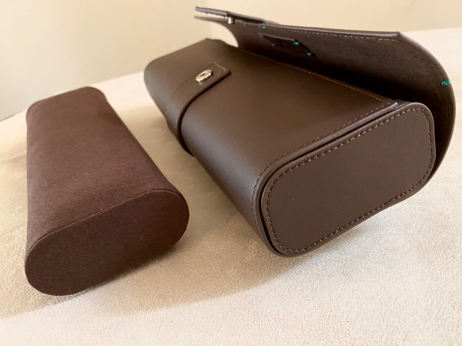 Rolex Travel Case Box Watch Holder Organizer Case Pouch Clutch 4 Watches