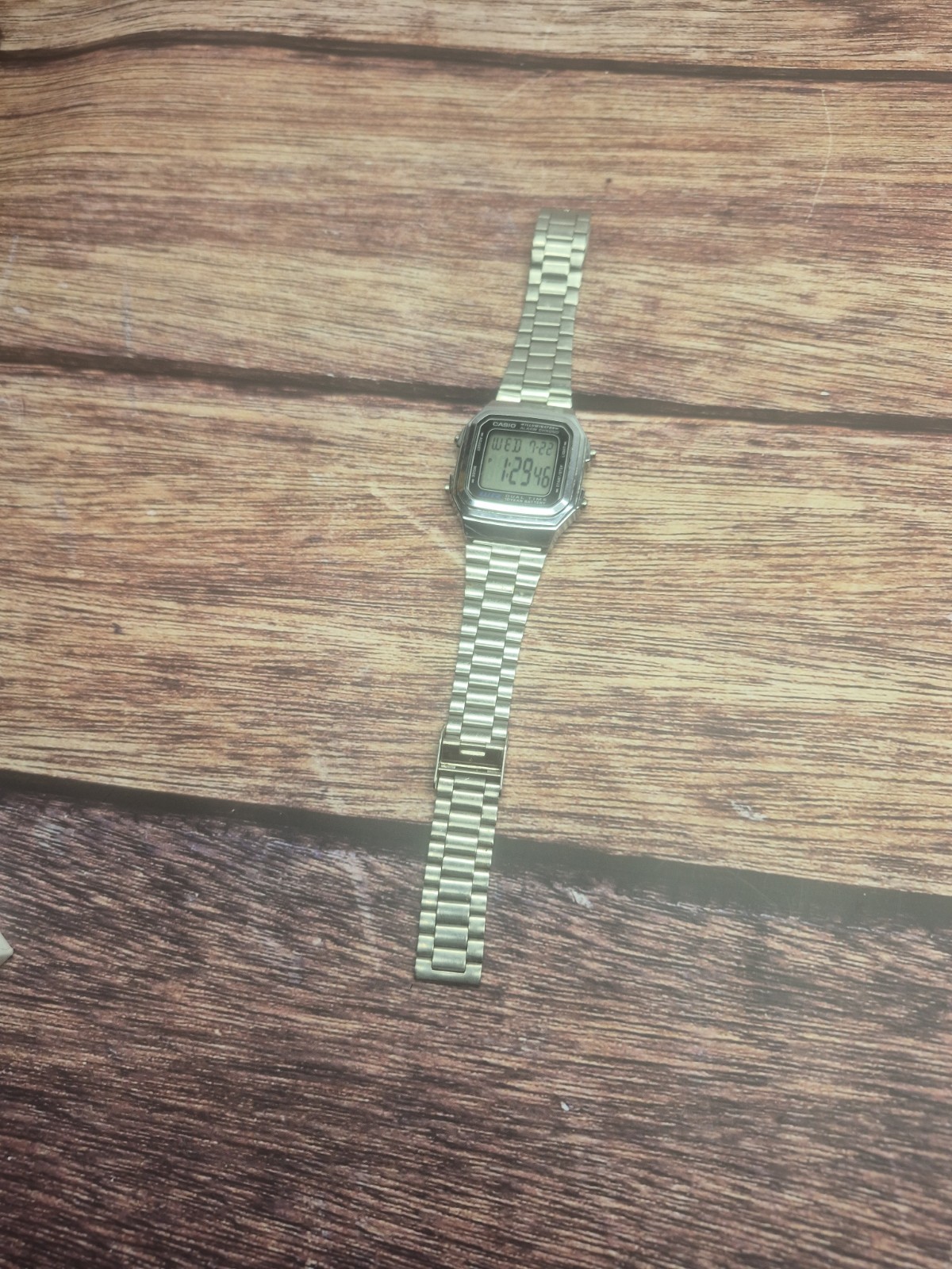 Casio A178W Vintage Digital Men’s Watch Silver Stainless Steel Illuminator Dual
