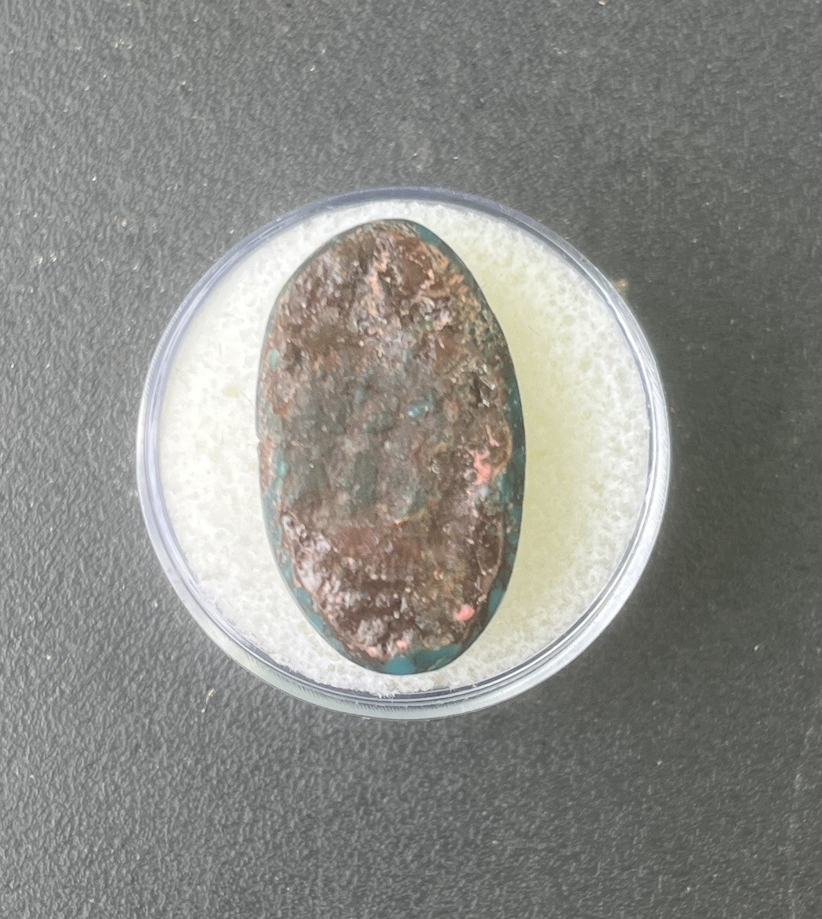 1 Egyptian Sinai Turquoise Cabochon 14.7carats 23x14x6mm SpiderWeb