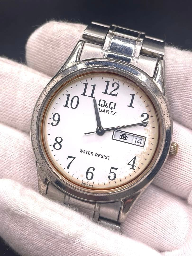 [Battery replaced] Citizen Q&Q Day-Date Watch 【Direct from japan】