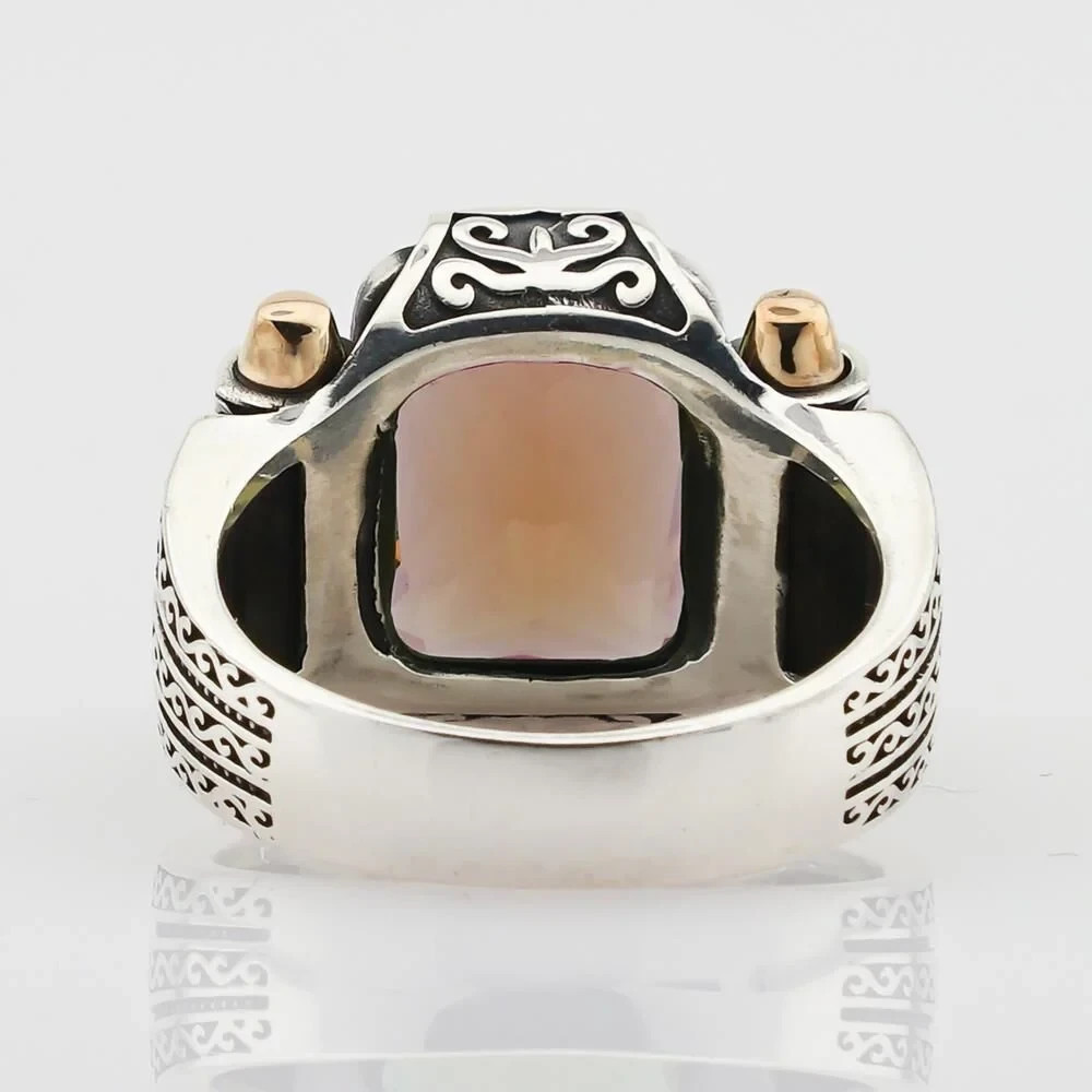 Zultanite Color Changing Gemstone Turkish Handmade Sterling Silver Men’s Ring