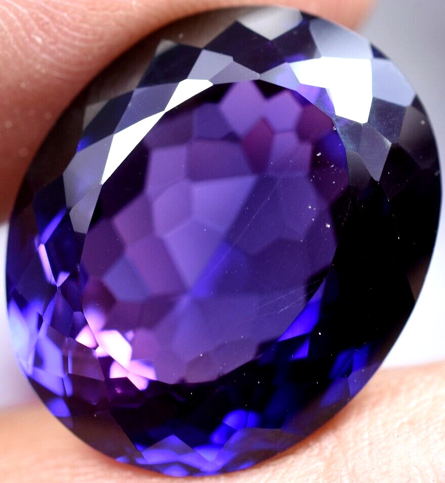 Natural 28.50 Ct Boysenberry Sapphire GGL Certified fabulous Loose Gemstone