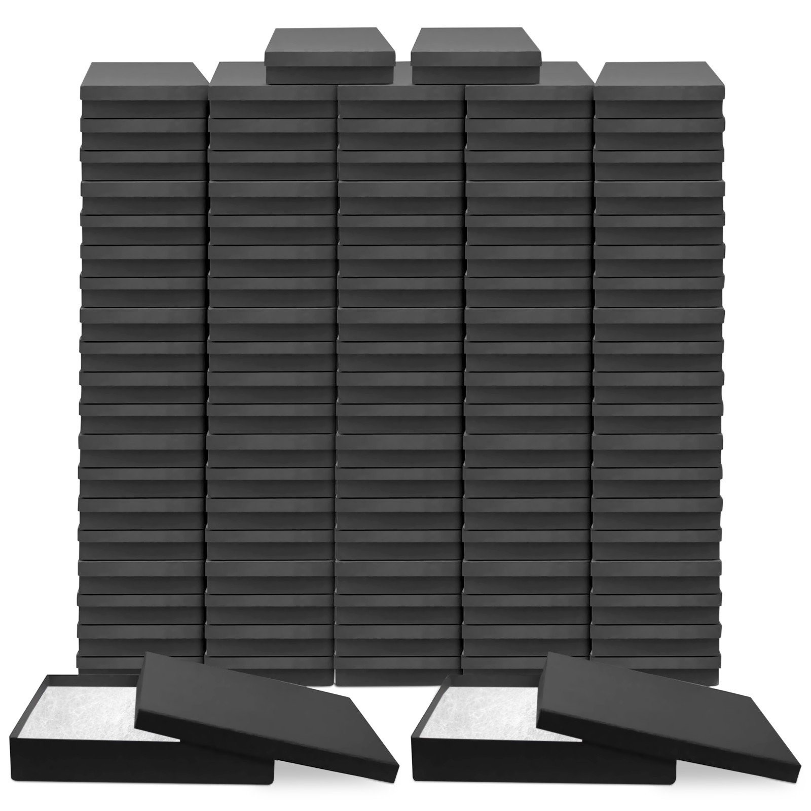 Made IN USA Jewelry Gift Box Removable Cotton Pad 7″ x 5″ x 1.25″ (Pack of 100)