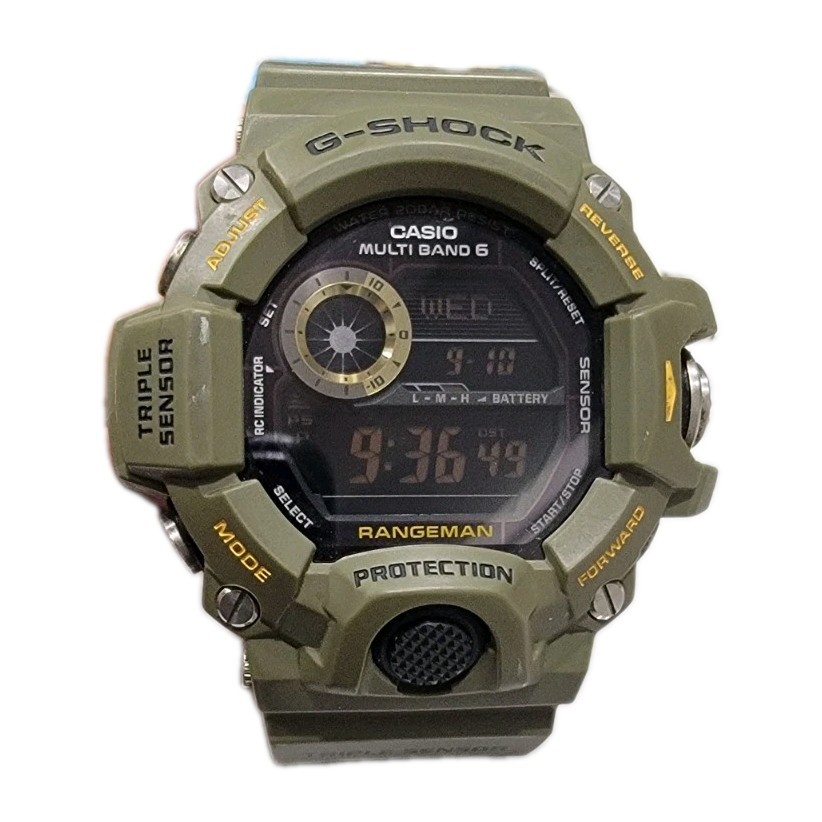 Casio G-Shock GW-9400-3 Rangeman Green Triple Sensor Tough Solar Multiband 6
