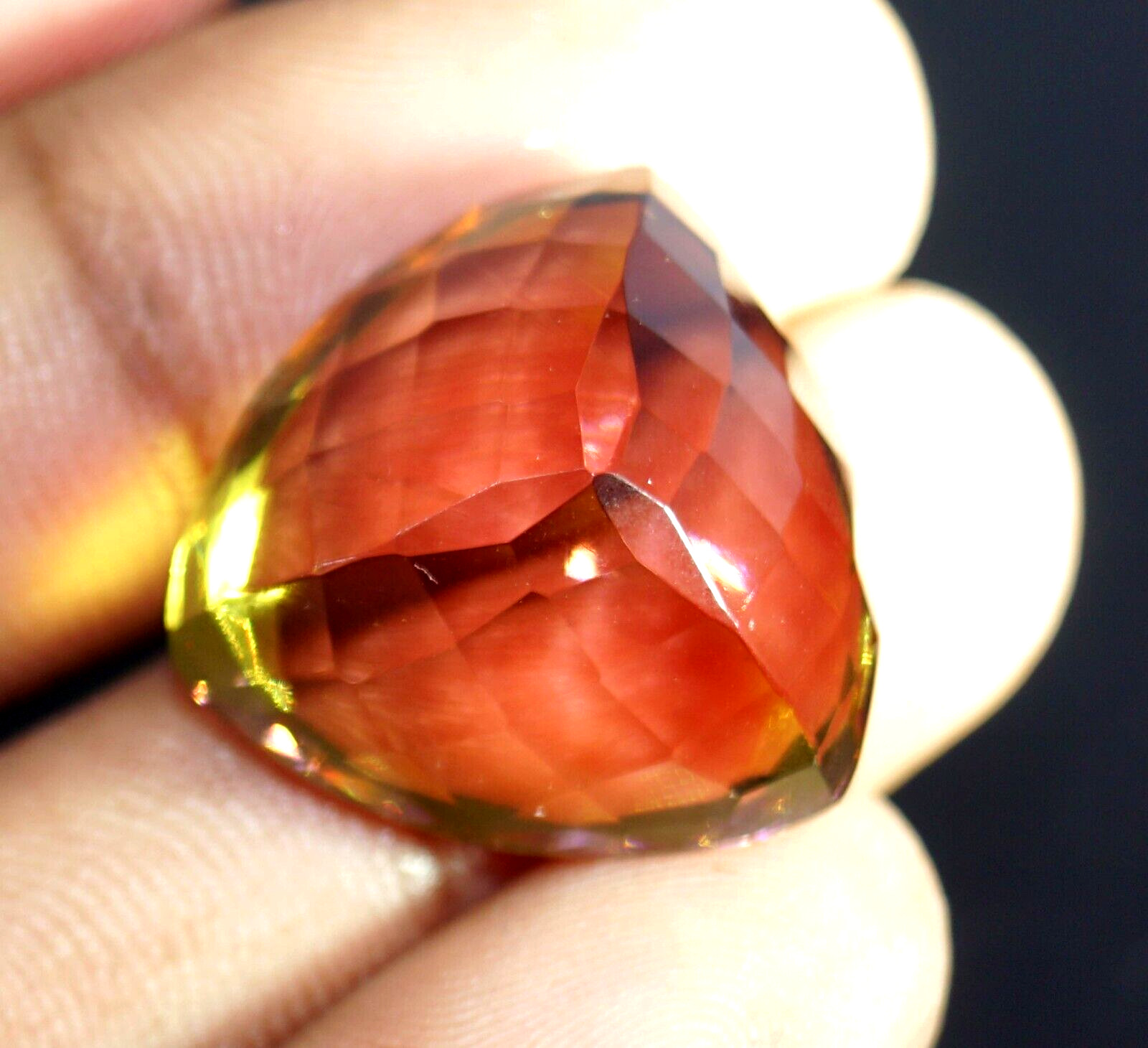Natural 16.50 Ct Bi – Color Changing Andalusite Certified Cushion Loose Gemstone