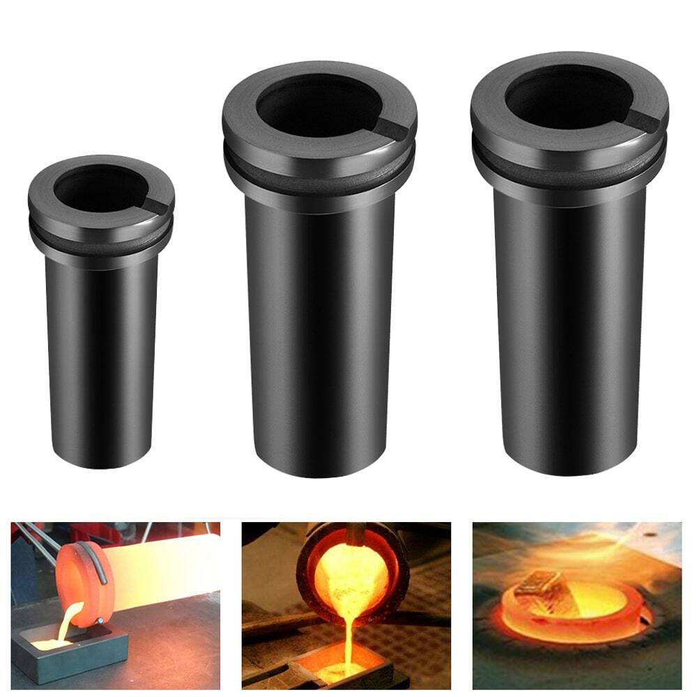 1/2/3KG High Purity Graphite Crucible Smelting Tool for Electric Melting Furnace