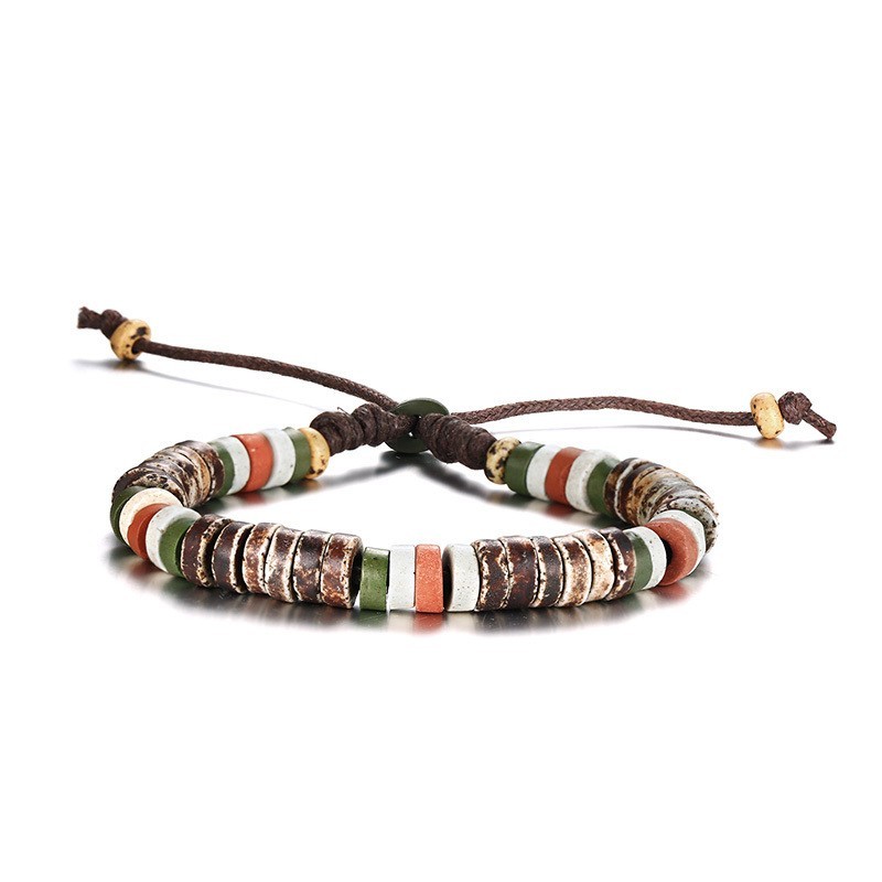 Antique Beaded Bracelet African Mexican Beads Bracelets Tribal Band Mens Jewelry