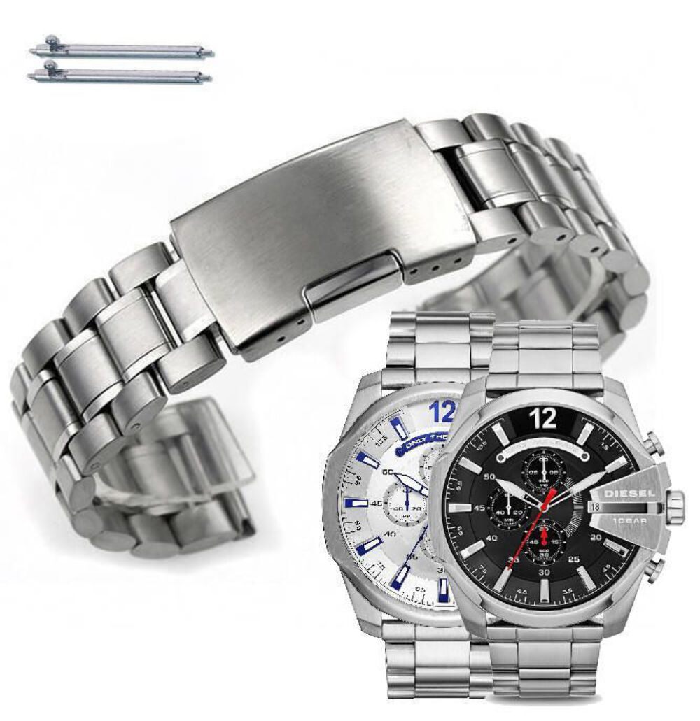 Metal Replacement Watch Band Fits Diesel Mega Chief DZ4308 DZ4465 DZ4328 DZ4290