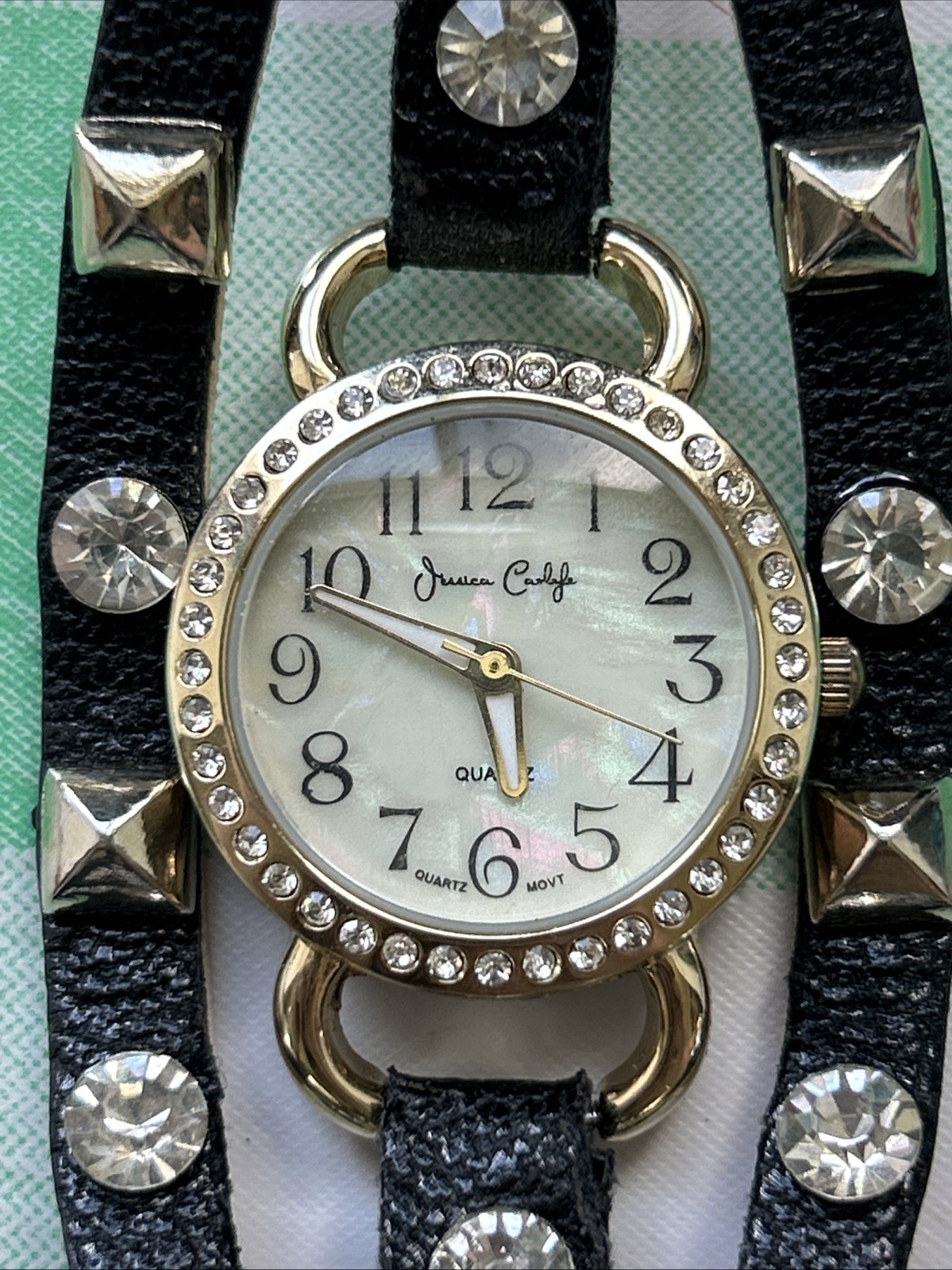Jessica Carlyle Gold Tone Multistrap Women’s Quartz Watch