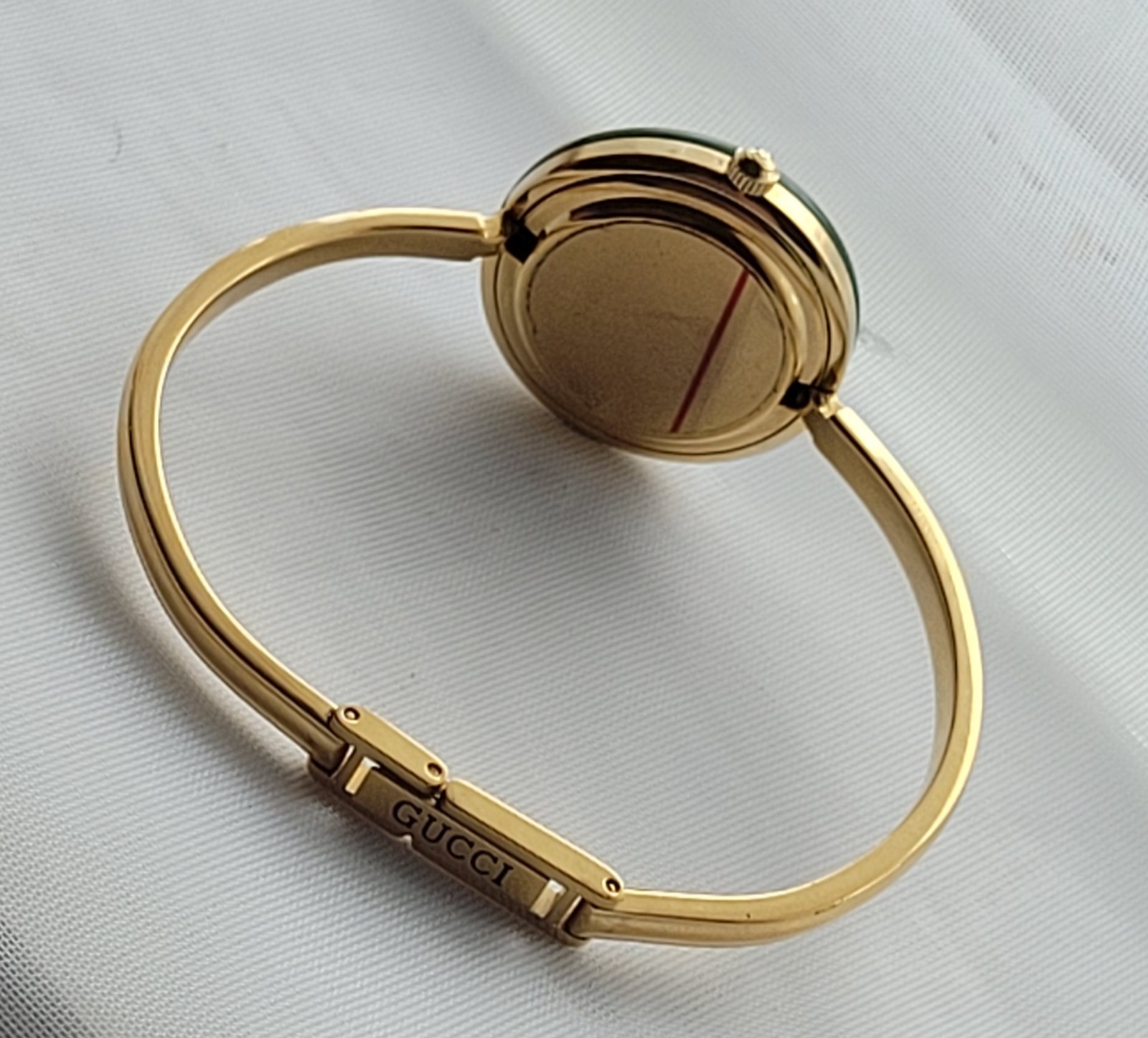 Gucci 1100-L Ladies💃Bangle Watch,Authentic,Scratch Free Crystal,Excellent,6″