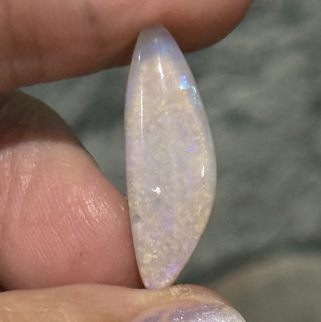 6.2ct 25.8×8.5×4.7mm Fine Natural Australian Crystal Pipe Opal Cabochon Gem