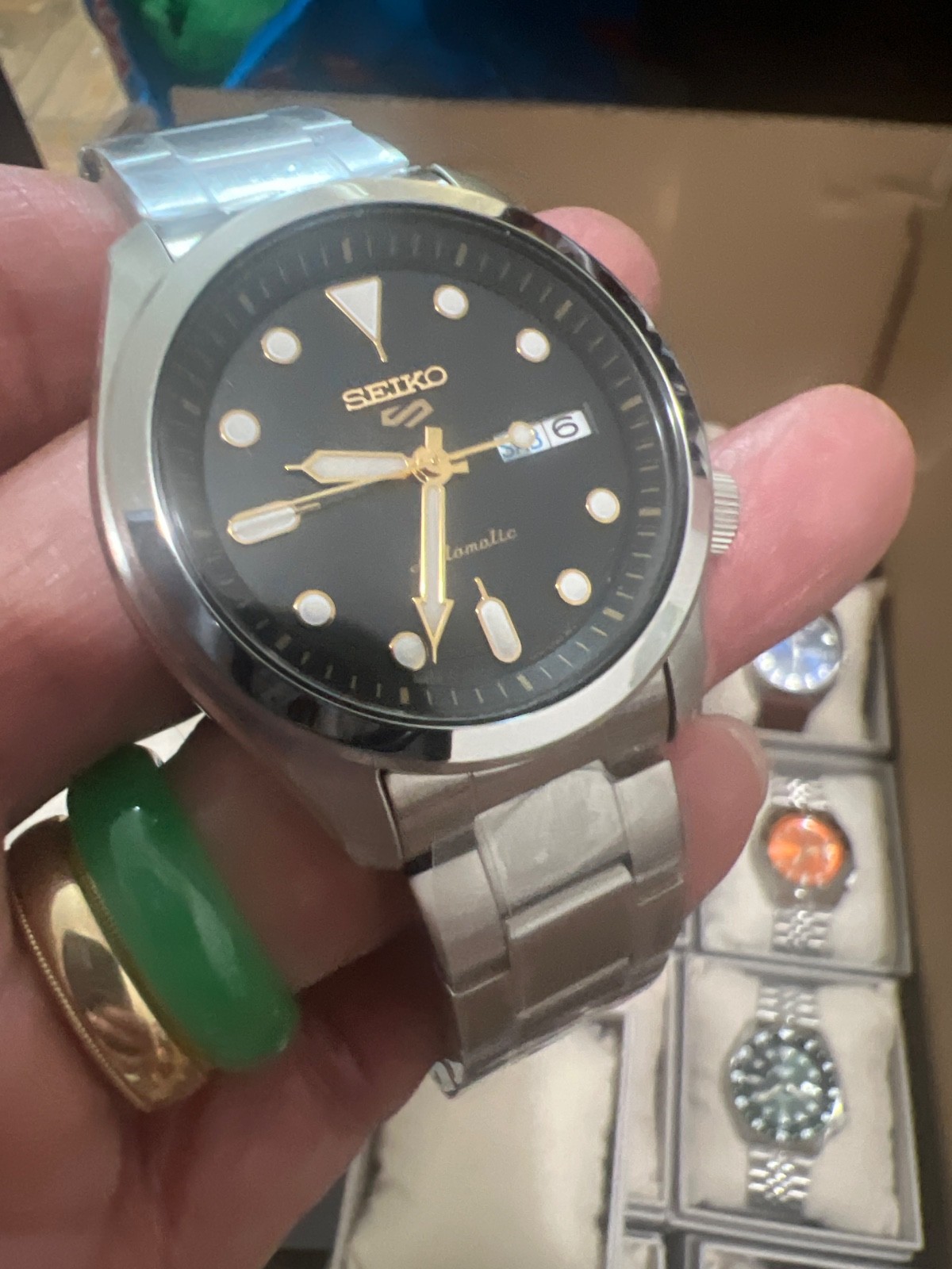 Authentic Seiko 5 Automatic Black Dial🥶 Men’s Watch SRPE57 – NEW