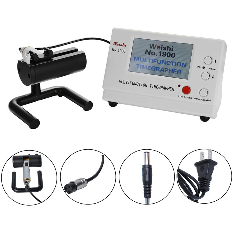 Weishi Timegrapher No.1900 Mechanical Watch Timing Machine Multifunction US Plug