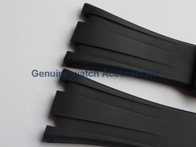 AUDEMARS PIGUET ROYAL OAK BLACK RUBBER SILICON(28mm X 18mm) STRAP BAND BRAND NEW