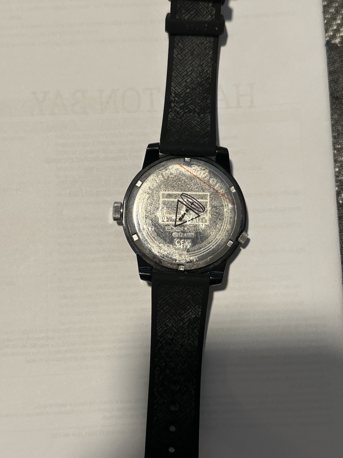 Tommy Hilfiger “Denim” Dual-Time Sport Watch – Black + Silicone (Model 1791326)