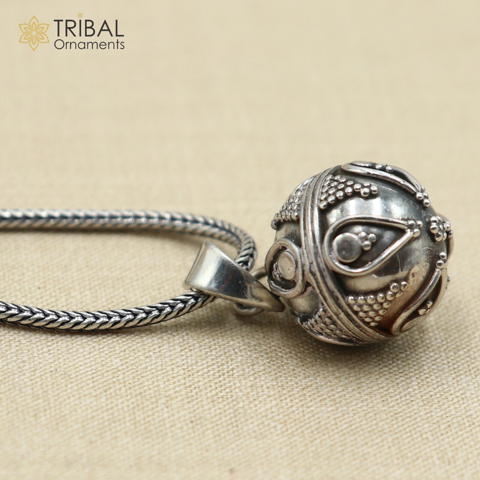 925 sterling silver ball design pet cat/dog jingling Pendant jewellery nsp1063