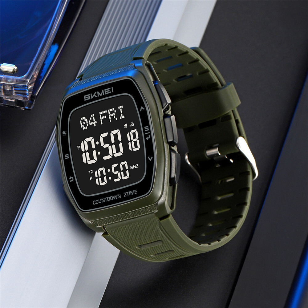 SKMEI Men Watch Countdown Stopwatch Fashion Boys Digital Wristwatch Sport Watch