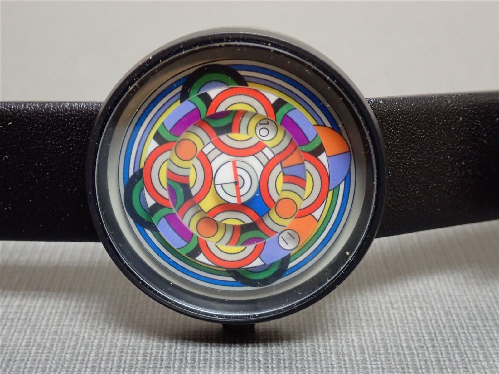 NEW Projects Watches PJT-7575 Ode To Delaunay Color 40mm Black Leather Band