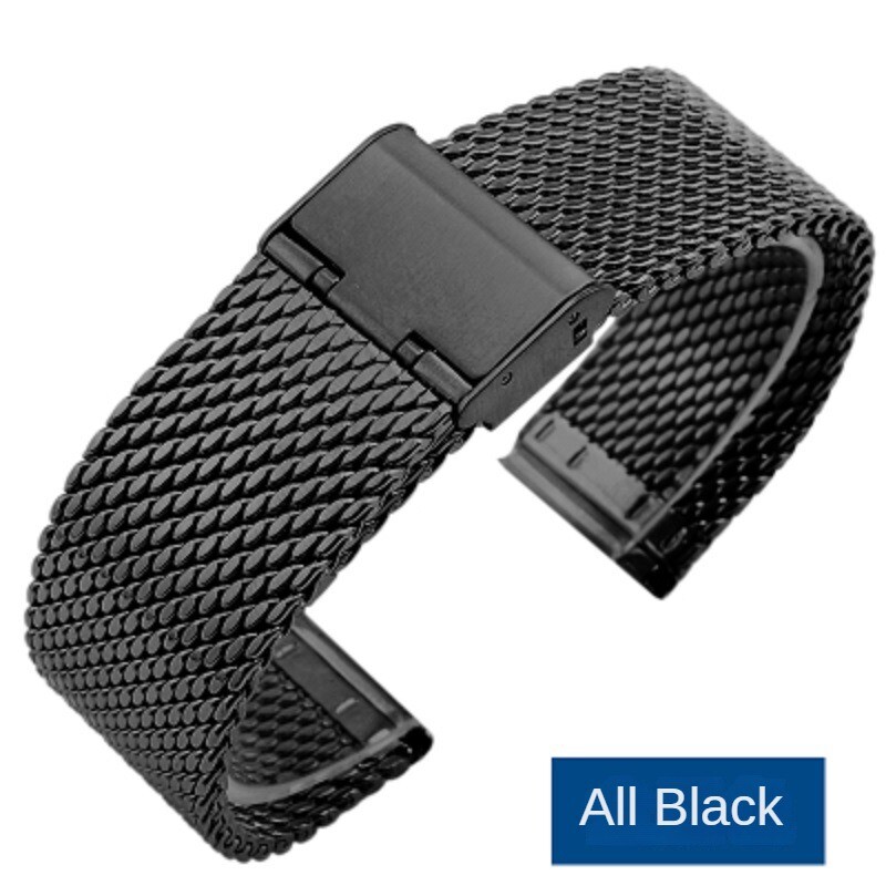 1.0 Wire Thicked mesh strap Milanese Braided Quick Release Watch Band 18 -24 mm