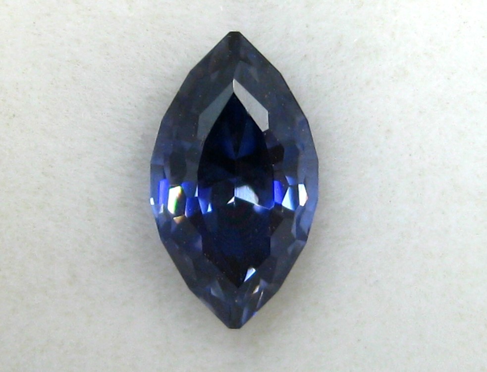 Faceted Benitoite, 1.11 cts., w/ G.I.A. Report, San Benito County, CA, #bfk111