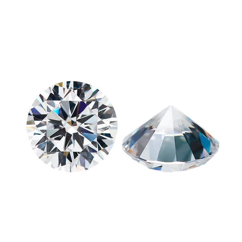 25mm 50Ct Round Cut Loose Moissanite D Color VVS1 Real Gemstone Pass Tester