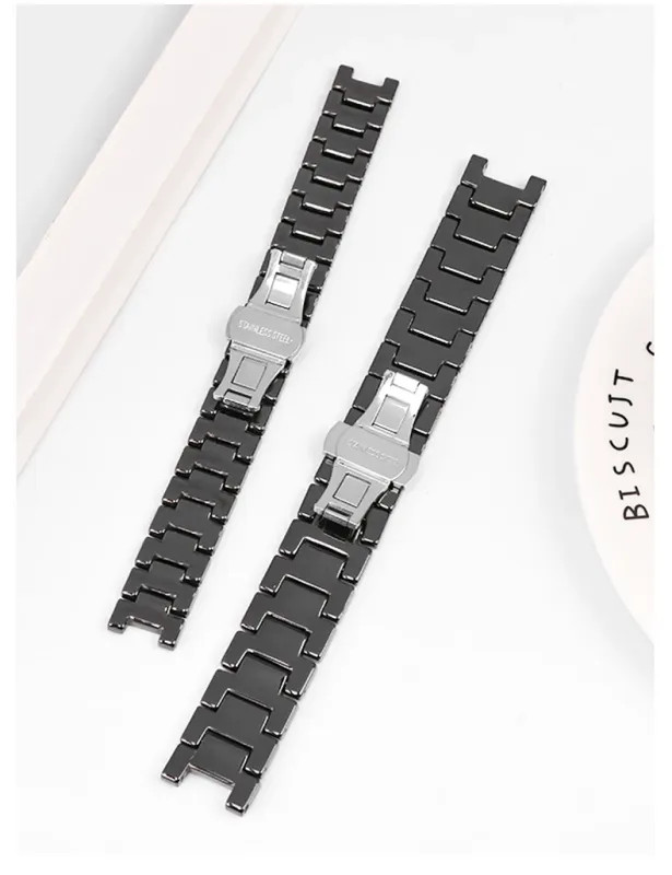 20*11mm Ceramic Watch Band Strap Forgucci Omega GC Guess Dior Pasha Bracelet