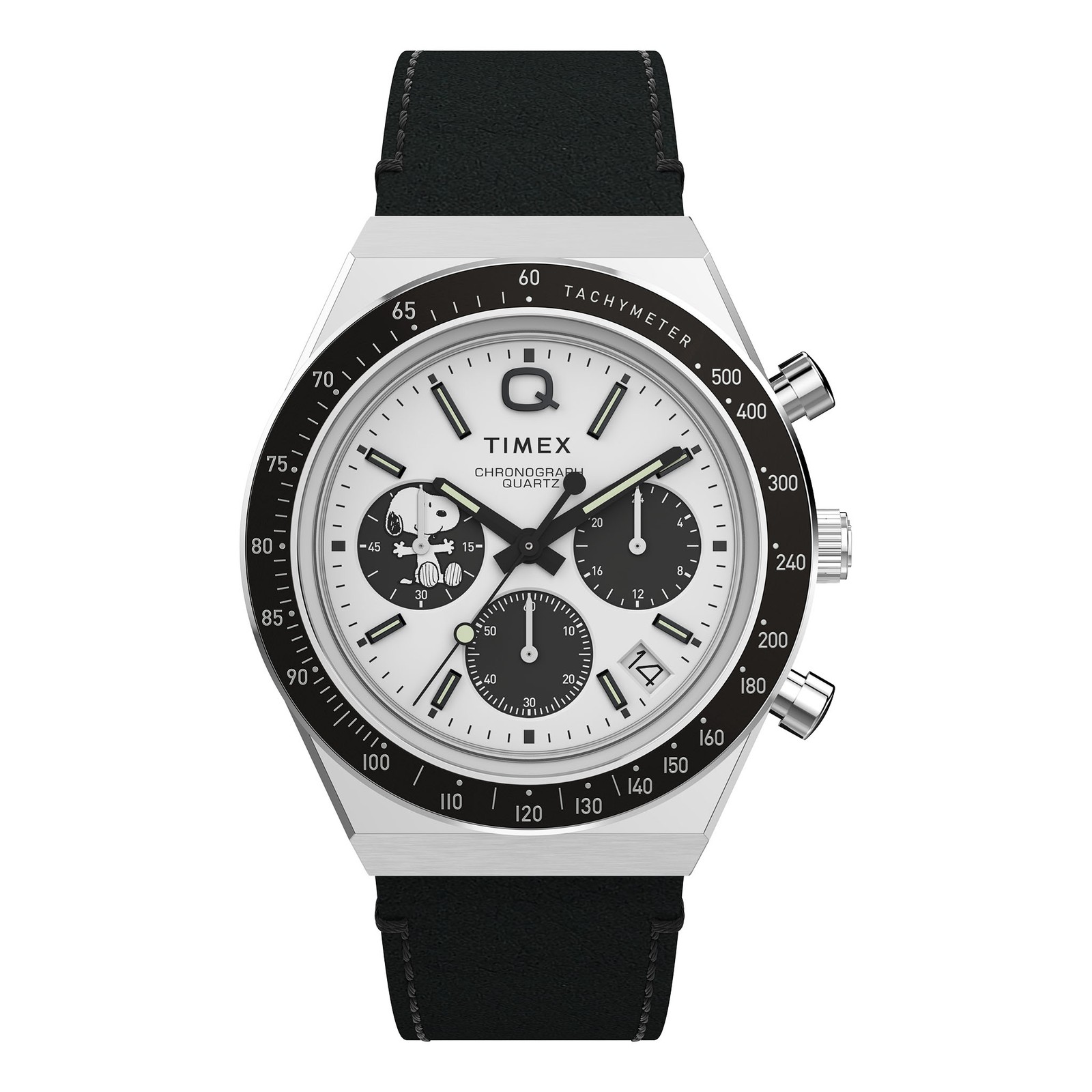 Q Timex Chronograph x Peanuts Snoopy 40mm Watch TW2W68900