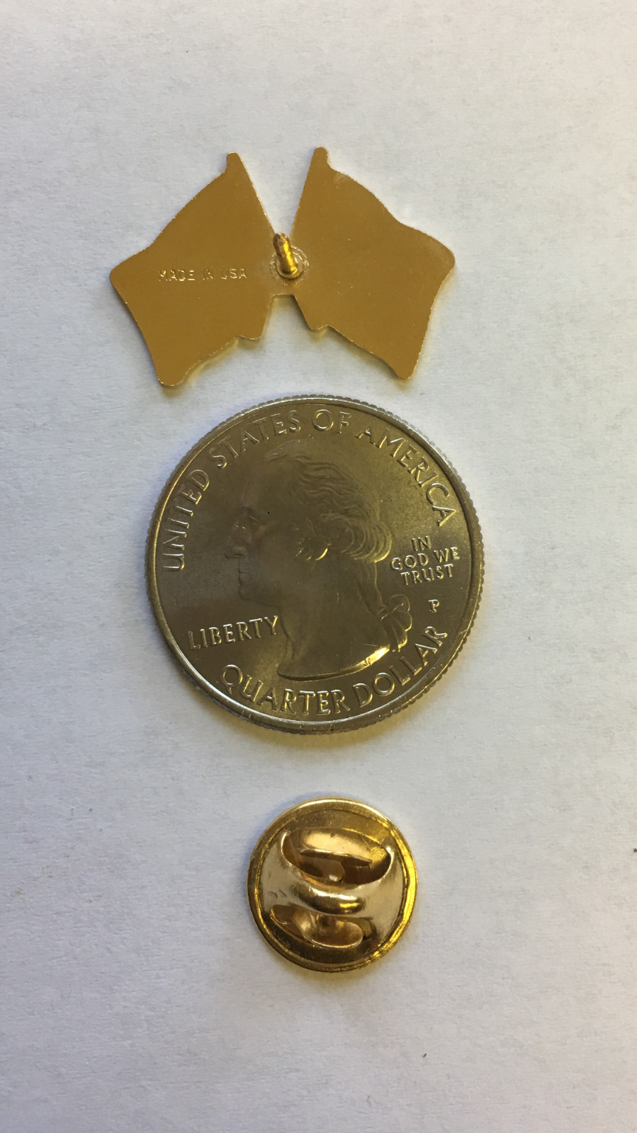 SUPPORT ISRAEL and USA Crossed Friendship Flag Lapel Pin **MADE IN USA** SUPPORT
