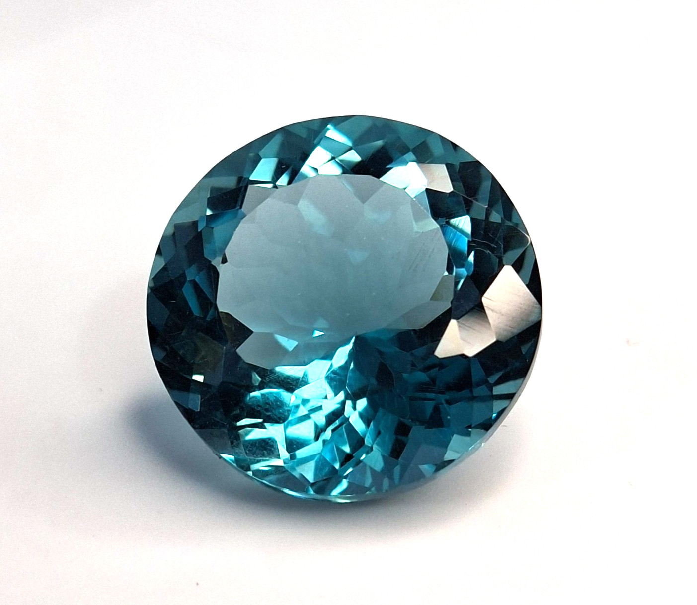 Tourmaline Bluish Green Natural 20-22 Ct Round Cut Loose Gemstone RK238